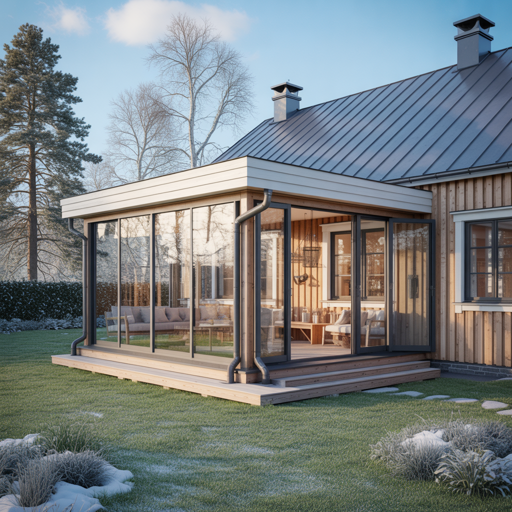 12.Bygg en veranda som passar bade sommar och vinter