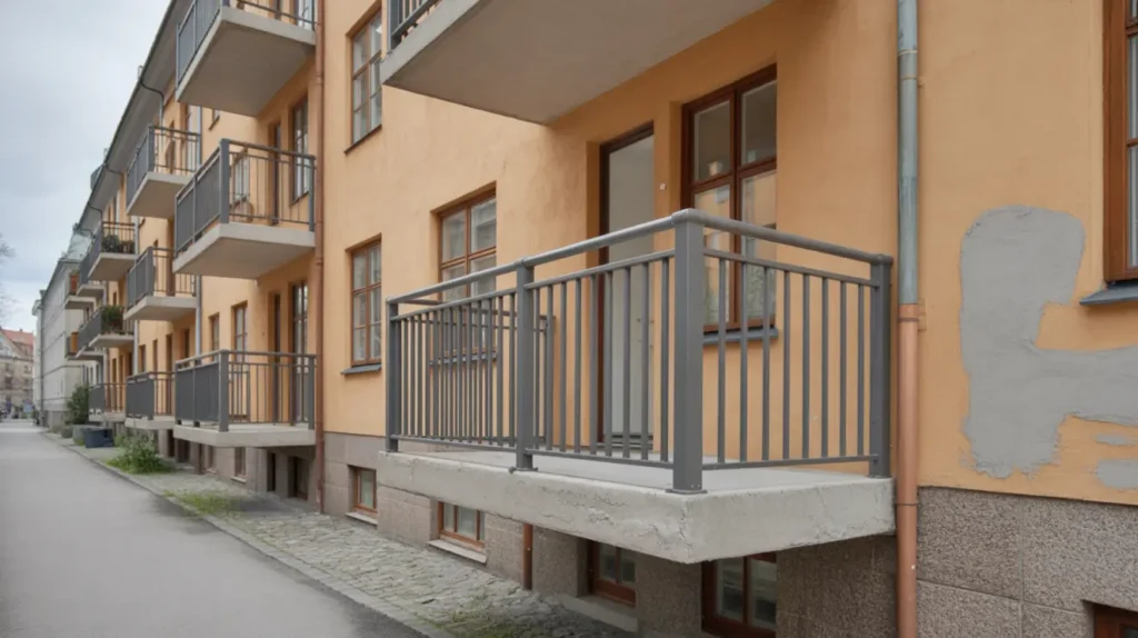 byte av balkongr cken och betongreparationer i klara norrmalm