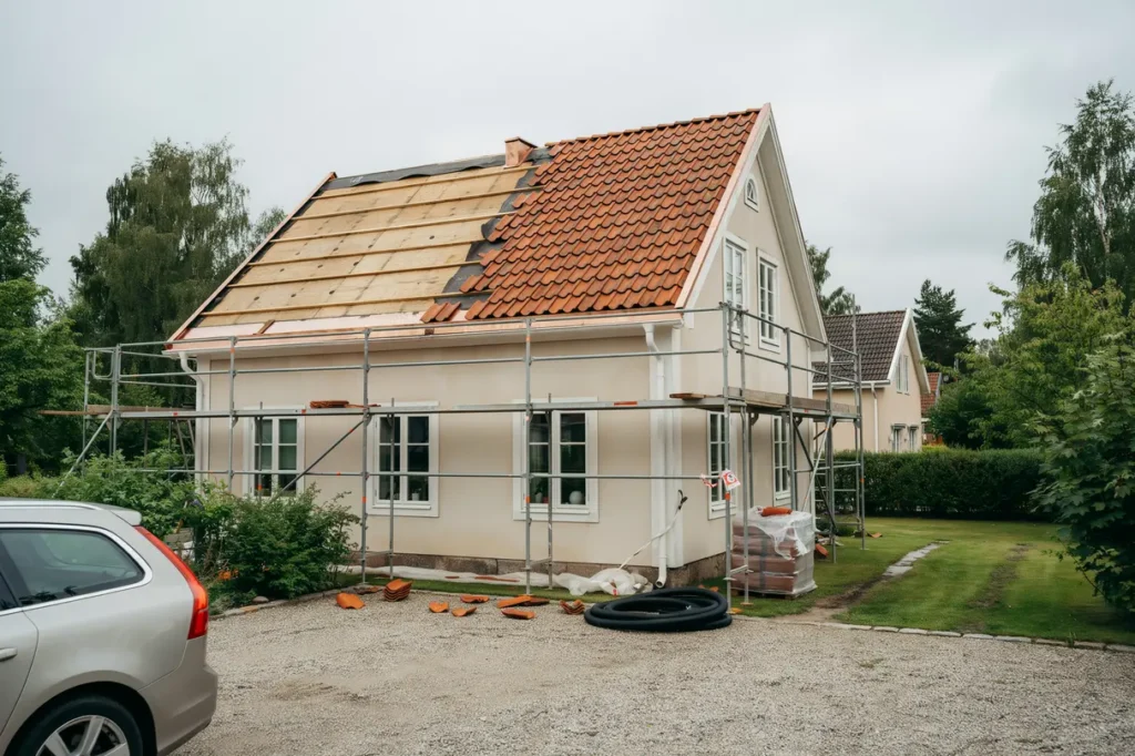 takoml ggning p villa materialval undertak och kostnad att r kna med